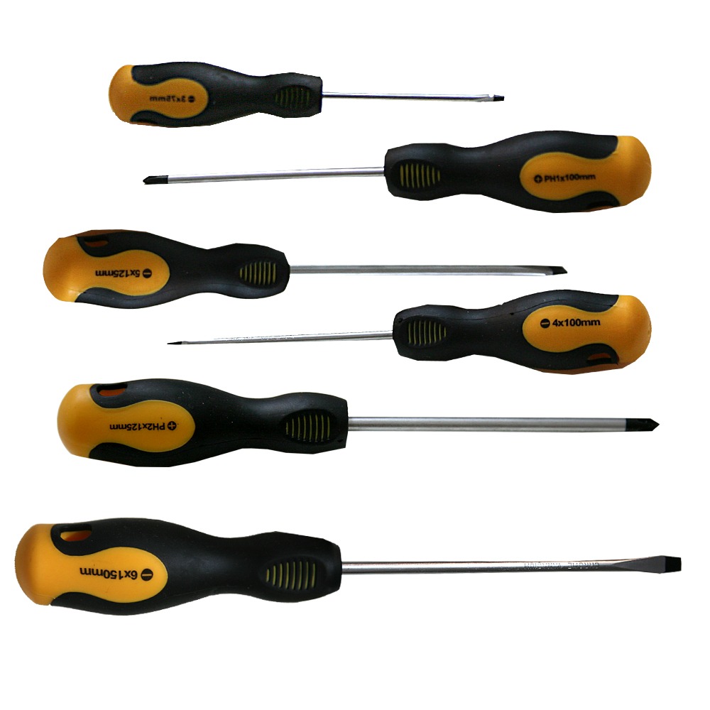 Set of 6 free screw screwdrivers مجموعه 6 عددی پیچگوشتی فری فوک