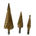 مجموعه 3 عددی مته پله ای مارپیچ