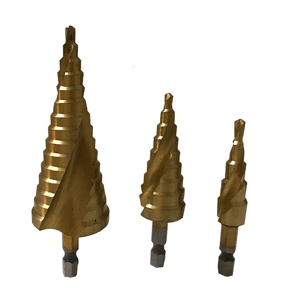 IMG_2415 مجموعه 3 عددی مته پله ای مارپیچ - Image 1