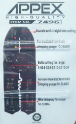 انبر کابشوهمه کاره اپکس مدل “10/5  APX-7496 - Image 3