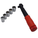 مجموعه 6 عددی آچار بکس و دسته جغجغه ای سامکو مدل YPGH-U06