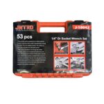 آچار و سری بکس و پیچ گوشتی جنترو مدل J-10042  مجموعه 53 عددی