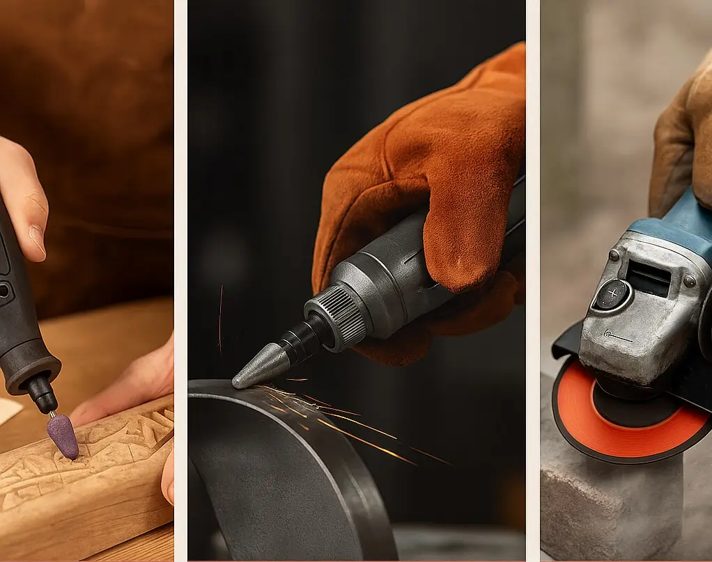 مقایسه فرز انگشتی، فرز مینیاتوری و مینی فرز