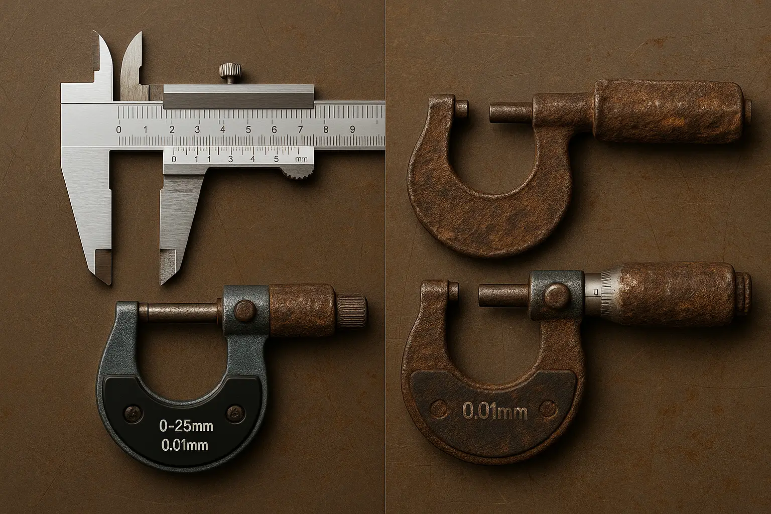 استفاده از کولیس و میکرومتر