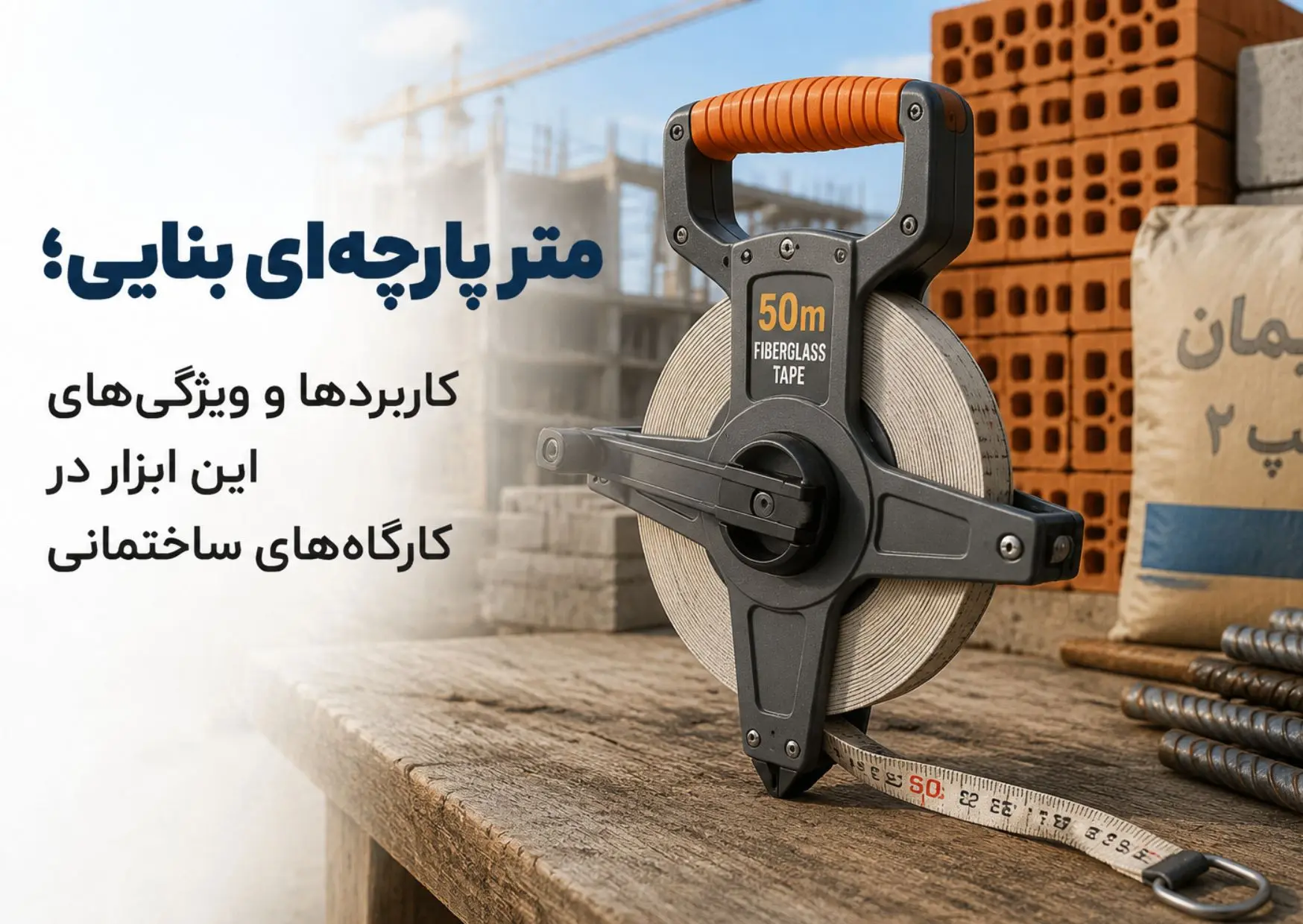 متر پارچه ای بنایی